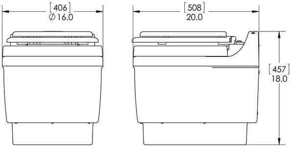 Laveo Dry Flush Portable Toilet